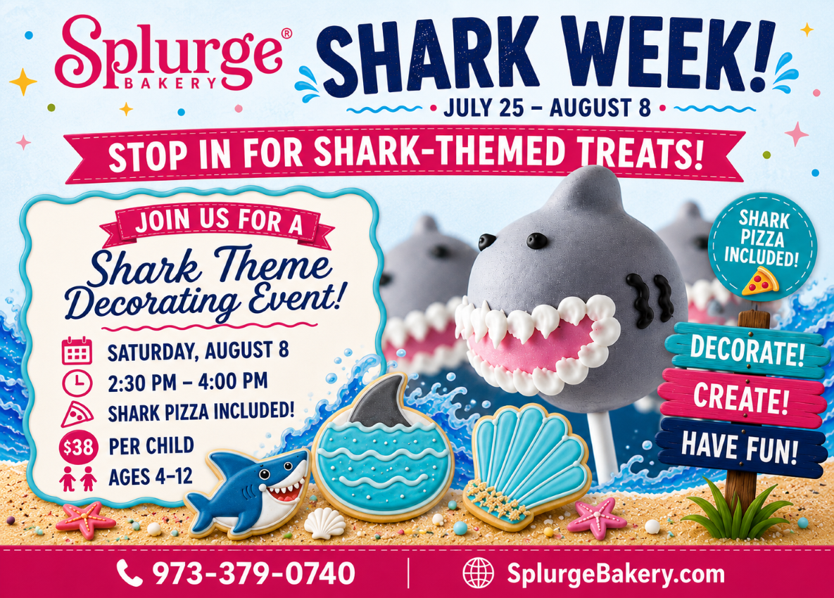 Splurge Bakery Shark Theme Decorating Event